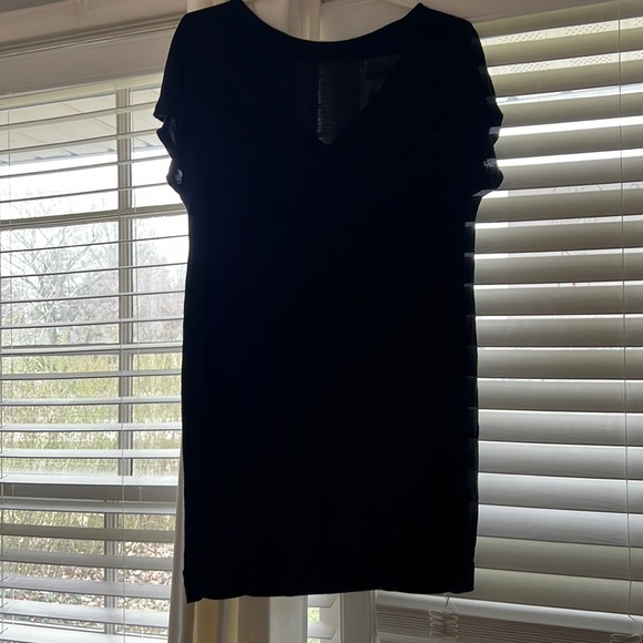 Gap V-back black jersey tunic dress size small - Picture 1 of 3